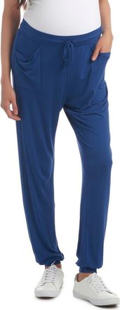 Everly Grey Carmen During & After Maternity/Nursing Jogger Pant in Denim Blue at Nordstrom, Size X-Large