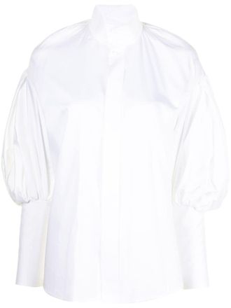 Dice Kayek Camicia a collo alto - Bianco