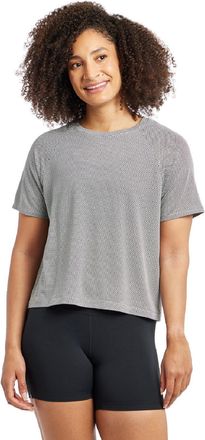Oiselle Womens Flyout Boxy Shirt Gray XL
