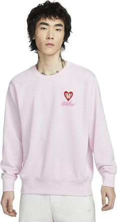 Nike Club French Terry Crew Neck Sweatshirt Asia Sizing Pink Foam IB8233-663