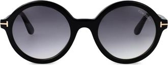 Tom Ford Eyewear Nicolette zonnebril met rond montuur - Zwart