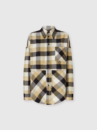 Missoni Oversized Check Shirt in Beige at Nordstrom, Size 40 It