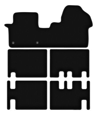 OEM Alfombrillas B&aacute;sicas De Terciopelo Negro Para: Citro&euml;n Jumpy Iii De 3 Filas (2018-)