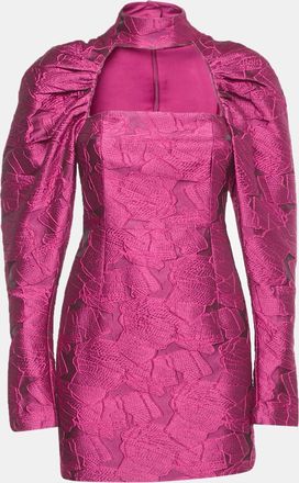 Rotate Pink Jacquard Kaya Mini Dress