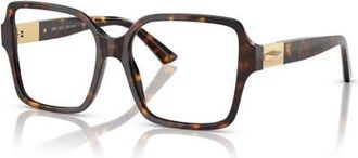 Jimmy Choo London 52mm Square optical glasses in Tortoise at Nordstrom