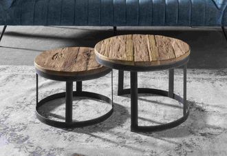 SIT Couchtisch &raquo;Romanteaka&laquo;, (Set, 2 St.), recyceltes Teakholz, Shabby Chic, Vintage