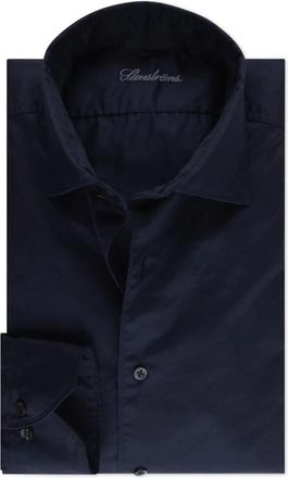 Stenstr&ouml;ms Slimline Navy Twill Casual Overhemd - Heren - Zakelijke Overhemden - Blauw - 2XL - Overhemden