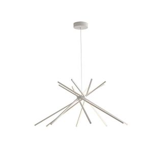 Luce-Ambiente-Design L&aacute;mpara de techo de aluminio blanco 56w 3000k (luz caliente)