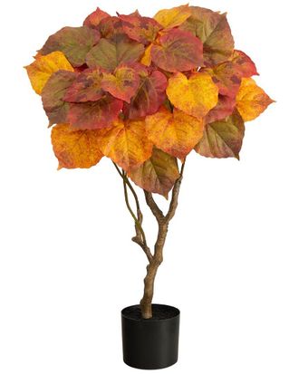 Nearly Natural 3Ft. Autumn Umbrella Ficus Tree