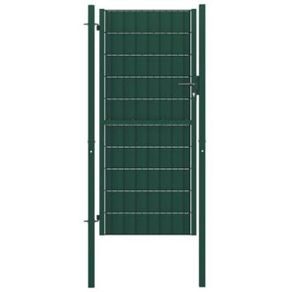 vidaXL Cancello per Recinzione in Acciaio Resistente con chiavi Verde varie dimensioni dimensioni : 100 x 164 cm