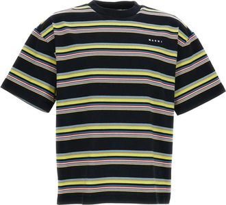 Marni T-shirts - Heren - T-shirts - Veelkleurig - L - Katoen - Tops