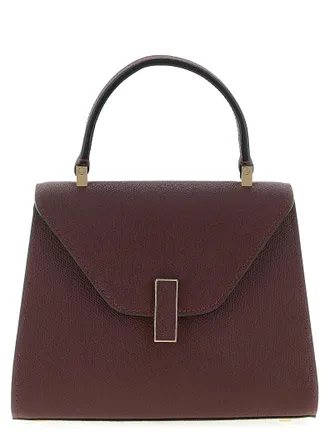 Valextra Bordeaux Calfskin Womens Handbag