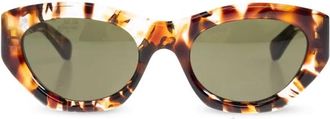 Chlo&eacute; Zonnebril - Dames - Zonnebrillen - Bruin - 53 MM - Leer - Accessoires