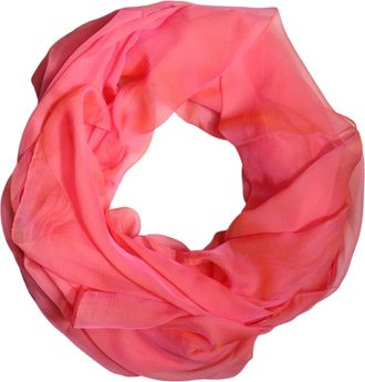 Dolce & Gabbana Womens Silk Rectangle Wrap Shawl Pink