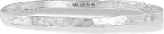 Dower & Hall 4mm Hammered Nomad Bangle in Sterling Silver at Nordstrom, Size Medium
