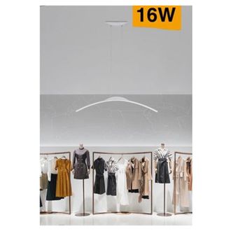 Trade Shop Trade Shop Traesio - Trade Shop - Lampadario Da Soffitto A Sospensione Led 16w Curvato Luce 3000k 6500k 4000k B68-b