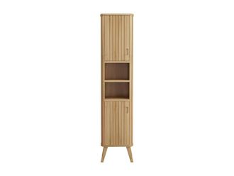 VENTE-UNIQUE.COM Columna de ba&ntilde;o madera color natural claro