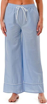 MARCUS ADLER Striped Scalloped Pajama Pants in Blue at Nordstrom Rack, Size X-Small