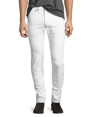 Rag & Bone Selvedge Skinny Fit Jean In Aged White