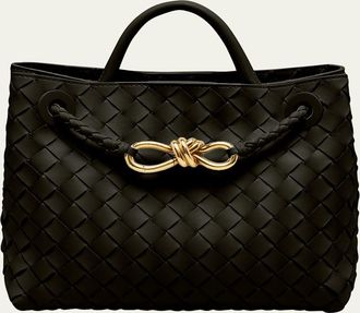 Bottega Veneta Andiamo Small Leather Top-Handle Bag