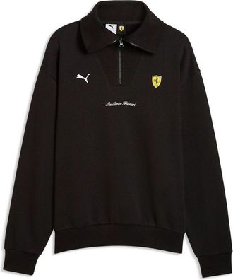 Puma x Scuderia Ferrari Half-Zip Fleece Crew Sweatshirt PUMA Black 637002-01