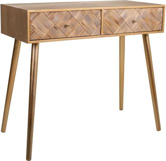 Wanderlust Deco Recibidor-consola de madera marr&oacute;n 88x41x79