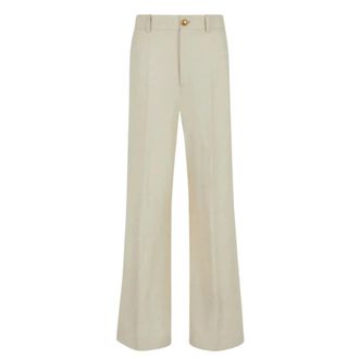 P.A.R.O.S.H. Wide Trousers, female, Beige, Size: S Wide Trousers