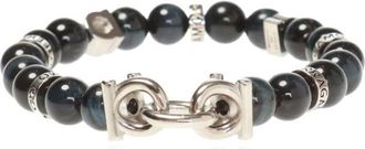 Ferragamo Beads Occhiodifalco Armband - Heren - Armbanden - Zwart - ONE Size - Accessoires