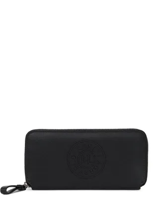 Karl Lagerfeld K/Circle wallet - women - Calf Leather - One Size - Black