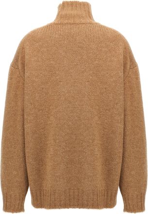 Jil Sander Alpaca Blend Turtleneck Sweater - Camel