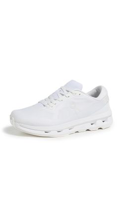 On Womens Cloudzone Sneakers, White | White, 7.5 Medium US