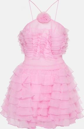 Staud Florian ruffled organza minidress