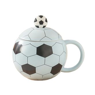 OEM Elegante Taza De Caf&eacute; Con Asa Con Tem&aacute;tica Futbol&iacute;stica - Azul