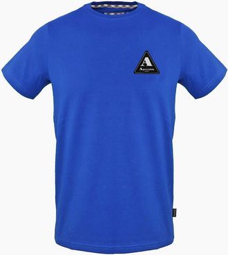 Aquascutum Mens Regular Fit Crew Neck Short Sleeve T-Shirt - Blue - Size: 2X large