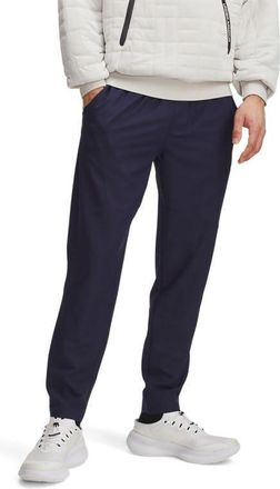 Under Armour Mens Unstoppable Tapered Pants - Adjustable Fit, Midnight Navyblack, X-Large
