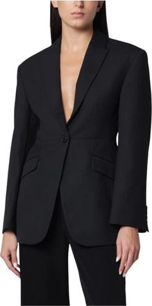Anine Bing Elga Blazer - Dames - Jassen - Zwart - Maat: XS Wol