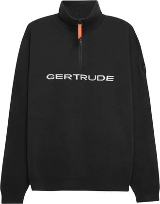 Gertrude Lewis Knit Pullover - Heren - Vesten met rits - Zwart - L - Polyester - Hoodies & sweatvesten