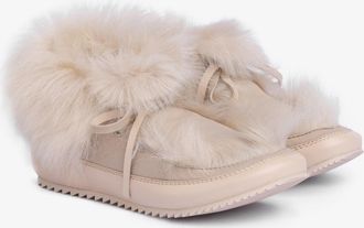 Pedro Garcia Comfort boot in white fur with laces | Jadine | Fall winter 26 |