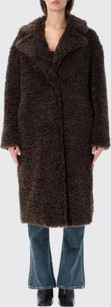 Stand Studio Cappotto lungo in pelliccia sintetica con colletto classico