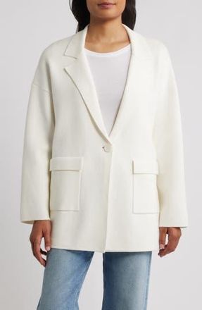 Bernardo Oversize Ponte Knit Blazer in Cream at Nordstrom Rack, Size Xx-Large