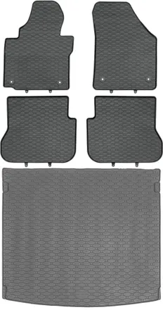 OEM Volkswagen Caddy Iii Kombican De 2004 A Octubre De 2020. Juego De Alfombrillas De Goma Para Coche Y Alfombrilla Para Maletero