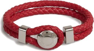 Tom Ford Bracciale Intrecciato in pelle - Rosso