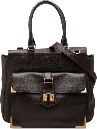 Fendi Pre-owned Fendi Textured Leather Classico No 3 Satchel Ladies SRGP17XGJGQO4R9V