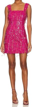 Jonathan Simkhai Noemi Mini Dress In Amaranth