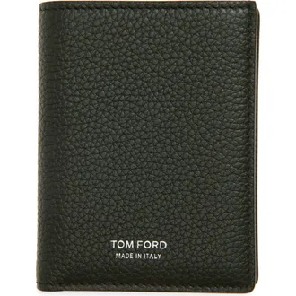 Tom Ford T-Line Folding Card Holder in Gct Dark Pine at Nordstrom