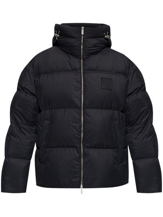 Off-white Piumino con logo - Nero