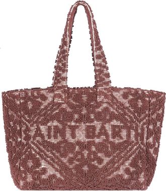 MC2 Saint Barth Tote Bags, female, Brown, Size: ONE SIZE Vanity Tufting Tote Bag
