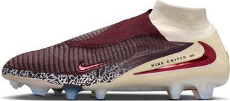 Nike Mens United Phantom 6 High Elite Firm-Ground Soccer Cleats in Red | IO8445-661