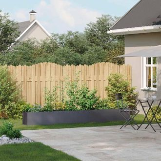 Berkfield Home Planter Anthracite 280x40x40 cm Cold-rolled Steel in Dark Grey | Size: 280 x 40 x 40 cm