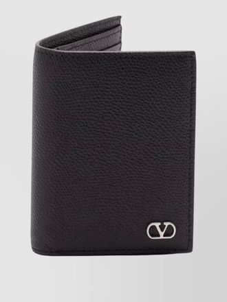 Valentino Garavani vlogo signature calfskin bifold cardholder